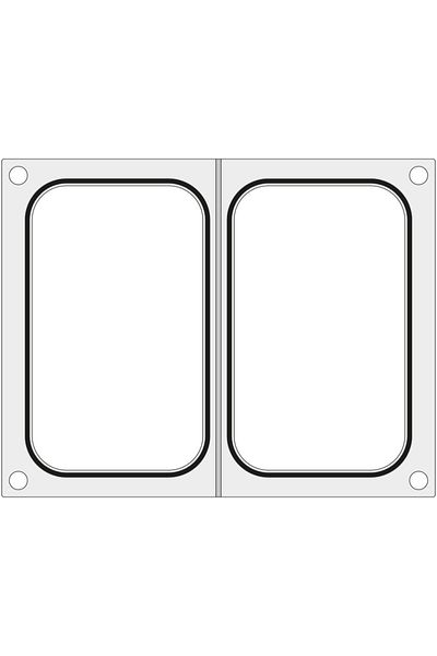 HENDI Matryca forma do zgrzewarek MCS na dwie tacki pojemniki 178x113 mm - 805459