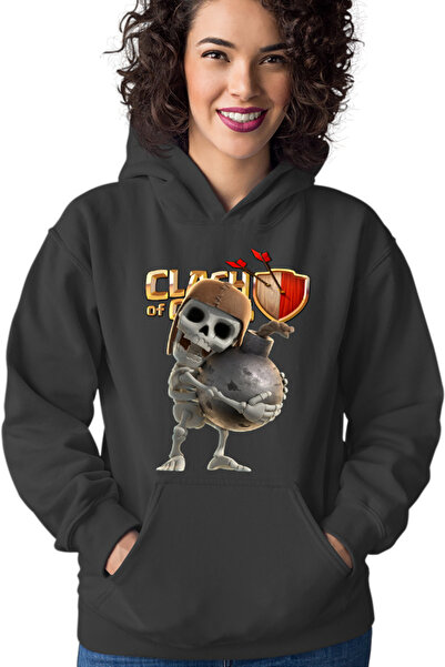 OEM Hanorac Femei Clash of Clans Team Players Opponents Skeleton Funny