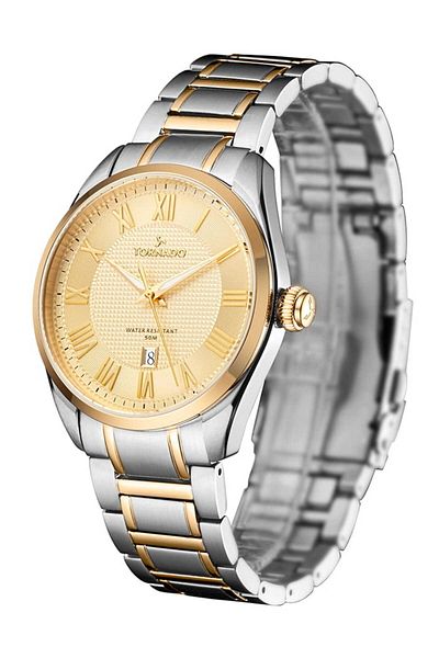 Tornado CLASSIC ANALOG Men's Analog Beige Dial Watch - T8007-TBTC