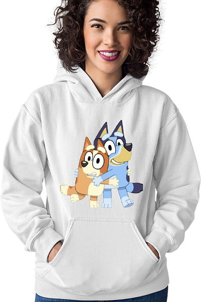 OEM Hanorac Femei Bluey Hugging Dogs Animals Playful Adorable Disney