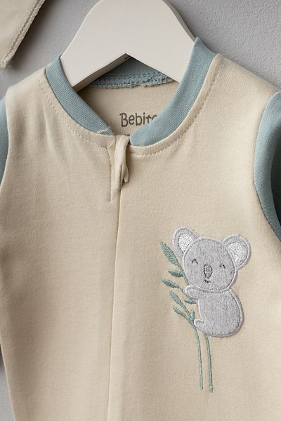 Bebitof My Baby Kumsal 100% Cotton 10 Pack Hospital Release New Cute Koala Patterned 10089