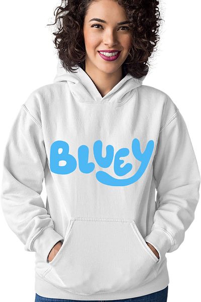OEM Women's Hoodie Bluey Logo TV Show Adventure Studio Simple Pets