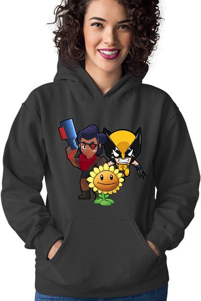 OEM Hanorac Femei Brawl Stars Shelly Fighter Zombies Green Wolverine