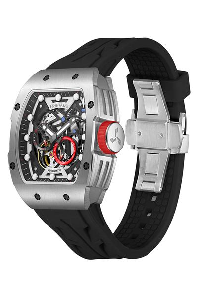 Tornado Xenith Men's Automatic Black Dial Watch - T24302-ssbb