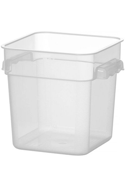 HENDI Pojemnik spożywczy do przechowywania żywności z podziałką 3.8 l 190 x 190 x 180 mm - 870914