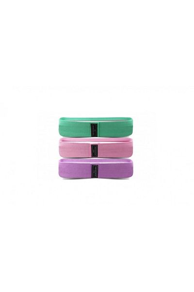 OEM Set 3 benzi elastice, bumbac și latex, 3 niveluri de rezistență, multicolor