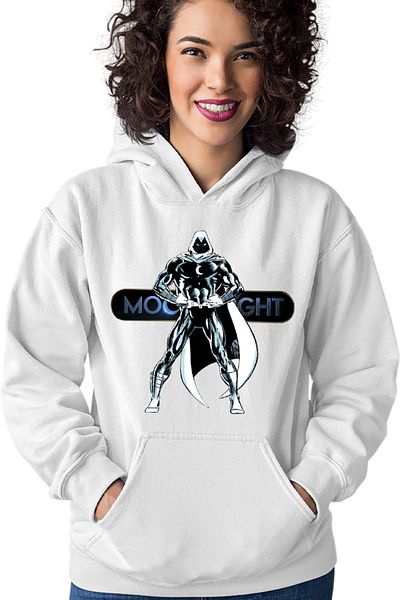 OEM Women's Hoodie Moon Knight Strong Children Pose Manga DC