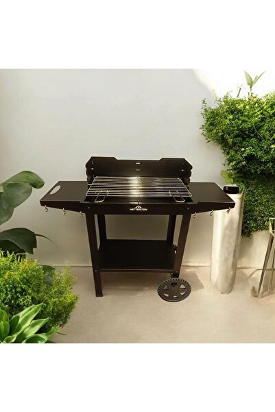 SEM Wetterstein Tekerlekli Metal Sehpalı Mangal/Barbekü S Model