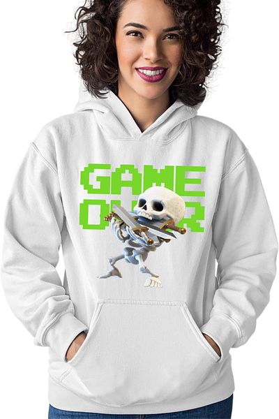OEM Hanorac Femei Clash Royale Skeleton Game Over Swords