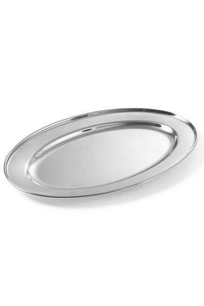 HENDI Stalowy półmisek do mięs i wędlin owalny dł. 24 cm - 404102