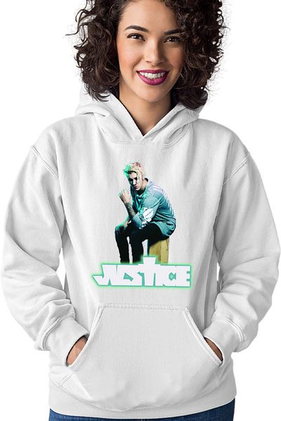 OEM Women's Hoodie Justin Bieber Justice Pop Music Rock Idol