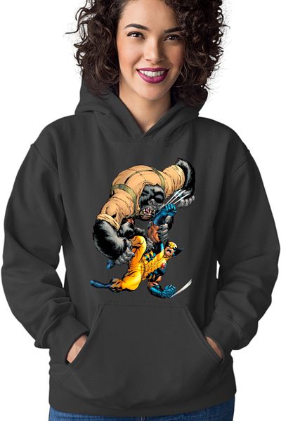 OEM Hanorac Femei Wolverine Fight Monkey Monster Protect Humans