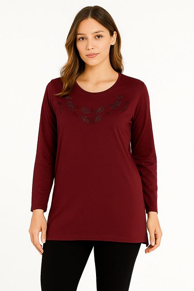 liyanamoda Women's Mother Combed Cotton Blouse