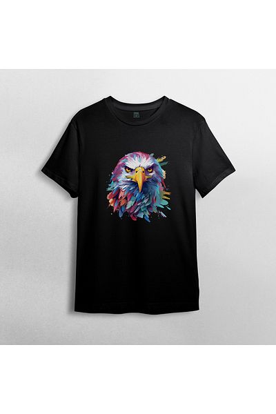 Pixxa Kartal Eagle Unisex 100% Cotton Crew Neck T-Shirt Model 1