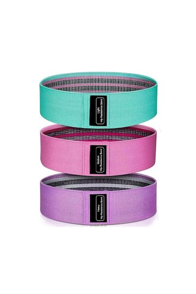 Jup Set de benzi de rezistenta FirstFit 9203-9, pentru picioare si fese, 3 piese, 3 nivele de rezistenta