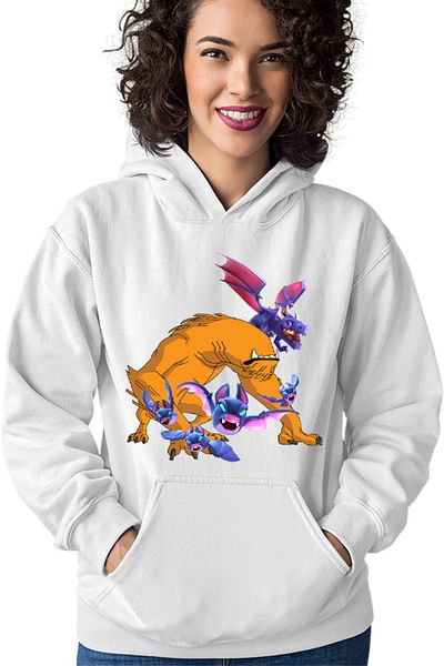 OEM Women's Hoodie Ben10 Clash Royale Clash of Clans Bat Dragon Alien