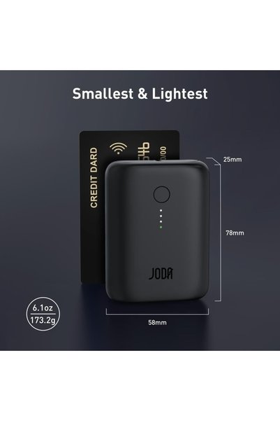 Joda PICO 10 20W 10000mAh Power Bank with Type-C Port - Black