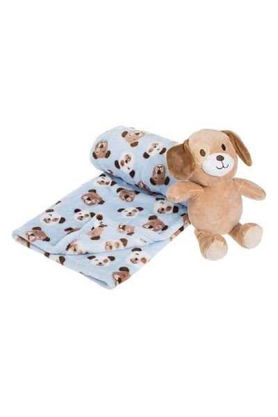 OEM Patura catifelata pentru bebe, 100x75 cm, Catelus
