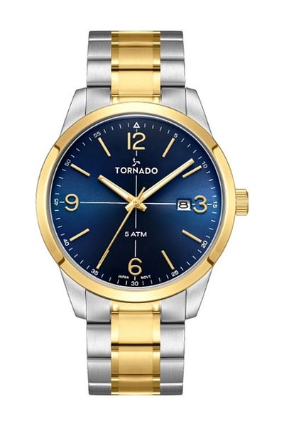 Tornado Classic Men's Analog Blue Dial Watch - T24007-TBTN