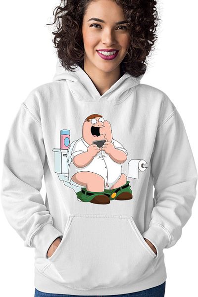 OEM Hanorac Femei Family Guy Bathroom Smartphone Tik Tok Play