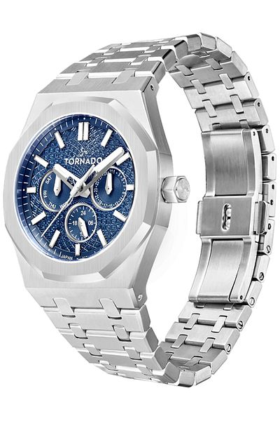 Tornado AURORA NOVA Men's Multi Function Blue Dial Watch - T23104-SBSL