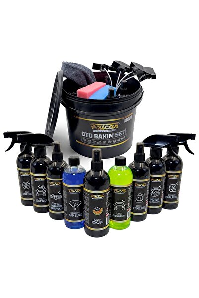 Fulcar UpWay 12 Parça Yıkama Kovalı Full Oto Temizlik ve Araç Bakım Seti