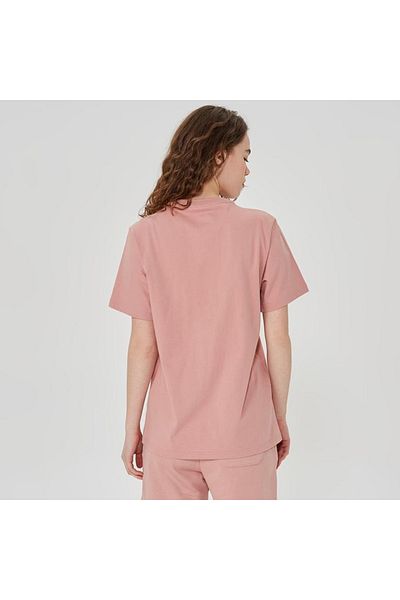 converse Go to Star Chevron Logo Standard Fit Unisex Pink Round Neck T-Shirt