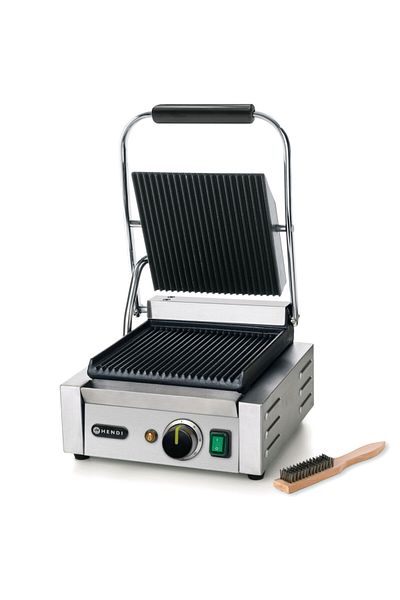 HENDI Grătar de contact, simplu, cu caneluri, 1800W - 263501