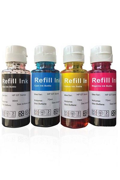 officemate Office Maker GT51 Black & GT52 Color Ink Bottle for HP Ink Tank 319 410 419 Smart Tank 500 502 508 5