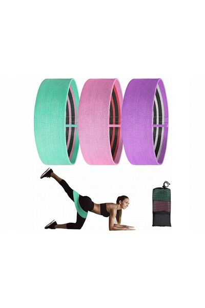 İNNA Set 3 benzi de rezistență pentru exerciții, Inna, cauciuc, multicolor