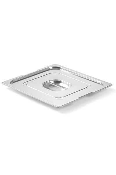 HENDI Pokrywka do pojemnika GN Profi Line z wycięciem na uchwyty GN1/4 265x162mm stal nierdzewna