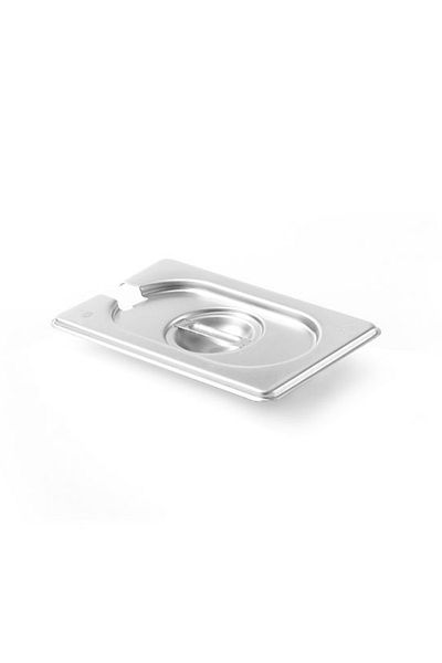 HENDI Pokrywka stalowa do GN Kitchen Line z wycięciem na chochlę GN 1/9 - 806975