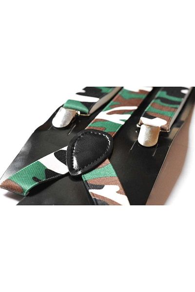 OEM Bretele Unisex, Model Y, Inchizatori Metalice, 25 mm, Imprimeu Camuflaj M2, Multicolor