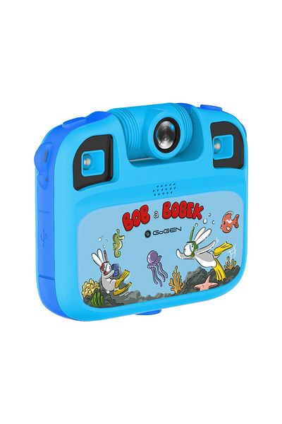 Gogen BOB and BOBEK AQUA FOTO children's camera, 12 Mpx, selfie camera, waterproof case, IP68, blue