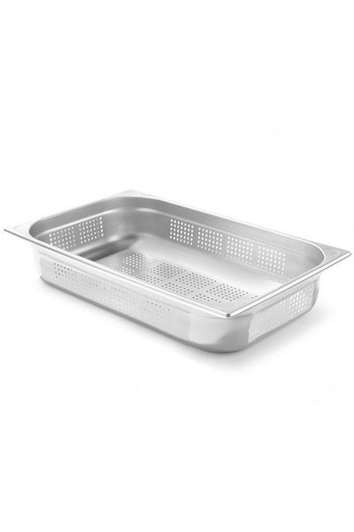 HENDI Pojemnik GN 1/1 Kitchen Line perforowany wys. 100 mm - 807132