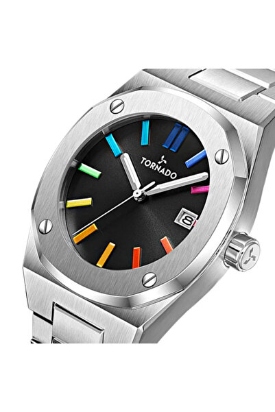 Tornado AURORA TWILIGHT Men's Analog Black Dial Watch - T23003-SBSB