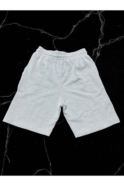 Karatopak Summer Comfortable Cut Elastic Waist a Quality Striped Shorts