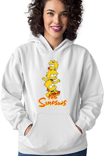 OEM Women's Hoodie The Simpsons Children TV Show Homer Lisa Bart