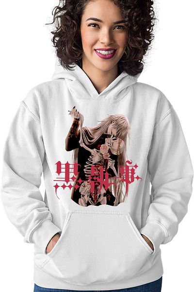 OEM Women's Hoodie Black Butler Undertaker Shinigami Kill Manga