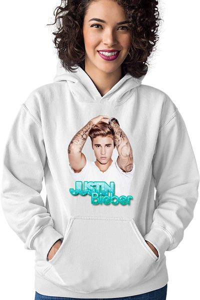 OEM Women's Hoodie Justin Bieber Actor Tattoo Logo