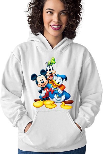 OEM Women's Sweatshirt Mickey Mouse Goofy Donald Duck Friends Disney