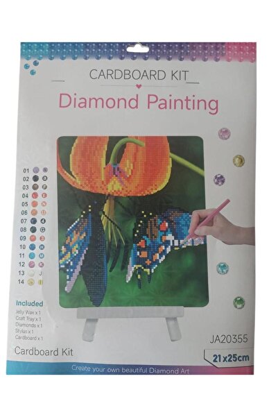 Gül Boncuklu Goblen Diamond-painting-21x25-KELEBEKLER
