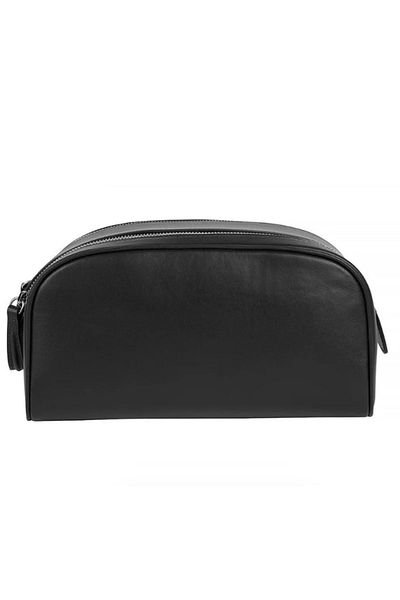 HELMBROOK Winfred Handmade Leather Travel Makeup Bag