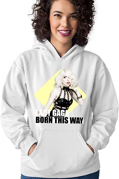 OEM Women's Hoodie Lady Gaga Born This Way Album Single