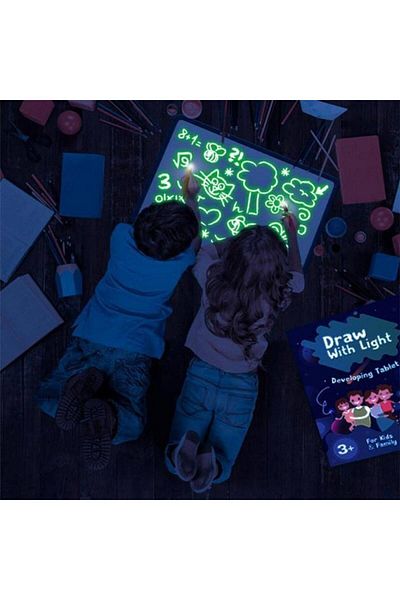 PROCART Magic re-writable phosphorescent board, invisible UV marker A3
