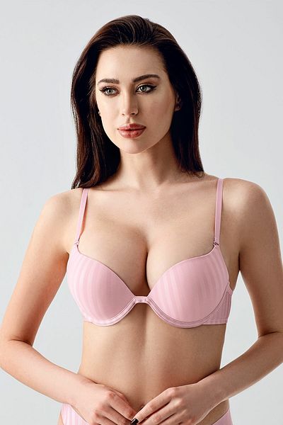 NEWBRA LINGERIE Γυναικείο σουτιέν με μοτίβο διπλής υποστήριξης B Cup, 337036