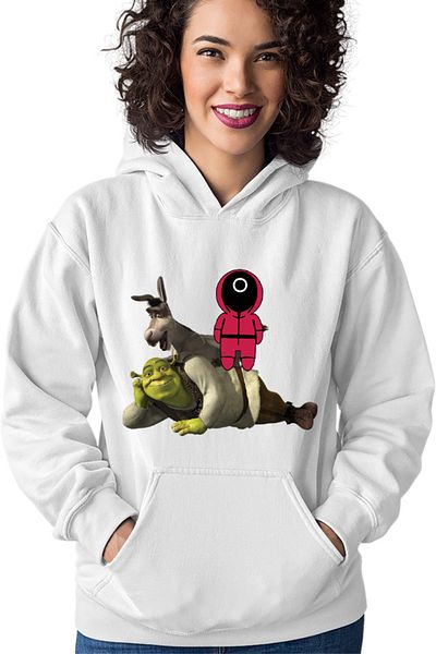 OEM Hanorac Femei Shrek Squid Game Donkey Manipulate Scared Funny