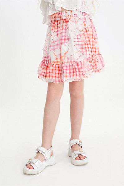Tyess Girl Patterned Skirt
