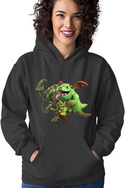 OEM Hanorac Femei Jurassic Park Clash of Clans Clash Royale Monsters
