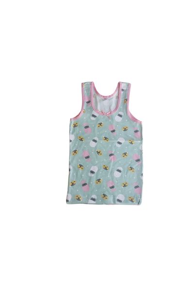 Panda Crew Neck Baby Girl Printed Patterned Undershirt 3-Piece